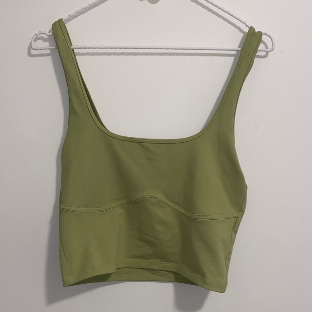 Abercrombie & Fitch Olive Green Crop Top